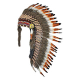 Maxbell Artificial Feather Headpiece Dance Show Adults Indian Native Chief Headdress