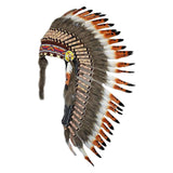 Maxbell Artificial Feather Headpiece Dance Show Adults Indian Native Chief Headdress