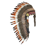 Maxbell Artificial Feather Headpiece Dance Show Adults Indian Native Chief Headdress