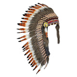 Maxbell Artificial Feather Headpiece Dance Show Adults Indian Native Chief Headdress