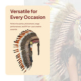 Maxbell Artificial Feather Headpiece Dance Show Adults Indian Native Chief Headdress