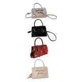 Maxbell Womens Tote Bag Shoulder Bag Fashionable Lightweight Casual Gift Satchel Bag Silver