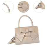 Maxbell Womens Tote Bag Shoulder Bag Fashionable Lightweight Casual Gift Satchel Bag White