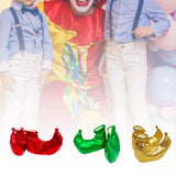 Maxbell Clown Shoes Covers Adults Footwear Performance Fun Party Costume Accessories Red