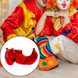Maxbell Clown Shoes Covers Adults Footwear Performance Fun Party Costume Accessories Red