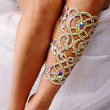 Maxbell Thigh Chain Decoration Boho Belly Dance Leg Chain for Suit Dancing Traveling