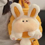 Maxbell Bunny Backpack Decor Crossbody Handbag for Birthday Traveling Outdoor Sports