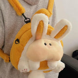 Maxbell Bunny Backpack Decor Crossbody Handbag for Birthday Traveling Outdoor Sports