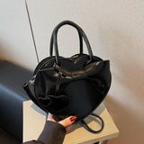 Maxbell Women Handbag Clutch Decor Funny Heart Shaped Purse for Summer Dating Travel Black