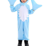 Maxbell Halloween Shark Costume Clothes for Stage Performance Holiday Party Supplies S