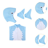 Maxbell Halloween Shark Costume Clothes for Stage Performance Holiday Party Supplies L