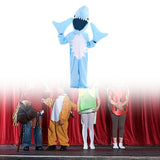 Maxbell Halloween Shark Costume Clothes for Stage Performance Holiday Party Supplies L