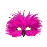 Maxbell Feather Mask Couple Masquerade Mask for Stage Performance Carnival Nightclub Rose
