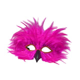 Maxbell Feather Mask Couple Masquerade Mask for Stage Performance Carnival Nightclub Rose