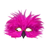 Maxbell Feather Mask Couple Masquerade Mask for Stage Performance Carnival Nightclub Rose