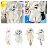 Maxbell Stuffed Cat Doll Backpack Lightweight Toy Knapsack for Dating Pet Lover Gift No Neckwear