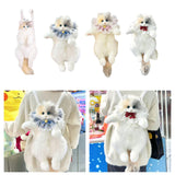 Maxbell Stuffed Cat Doll Backpack Lightweight Toy Knapsack for Dating Pet Lover Gift No Neckwear