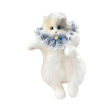 Maxbell Stuffed Cat Doll Backpack Lightweight Toy Knapsack for Dating Pet Lover Gift Blue Neckwear