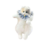 Maxbell Stuffed Cat Doll Backpack Lightweight Toy Knapsack for Dating Pet Lover Gift Blue Neckwear