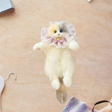 Maxbell Stuffed Cat Doll Backpack Lightweight Toy Knapsack for Dating Pet Lover Gift Pink Neckwear