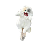 Maxbell Stuffed Cat Doll Backpack Lightweight Toy Knapsack for Dating Pet Lover Gift Strawberry Neckwear