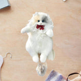 Maxbell Stuffed Cat Doll Backpack Lightweight Toy Knapsack for Dating Pet Lover Gift Strawberry Neckwear