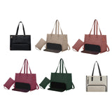 Maxbell Womens Tote Bag Quilted Lunch Box Laptop Bag for Collage Office Casual Black
