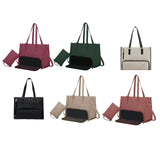 Maxbell Womens Tote Bag Quilted Lunch Box Laptop Bag for Collage Office Casual Black