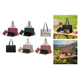 Maxbell Womens Tote Bag Quilted Lunch Box Laptop Bag for Collage Office Casual Black