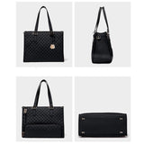Maxbell Womens Tote Bag Quilted Lunch Box Laptop Bag for Collage Office Casual Green