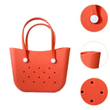 Maxbell Handbag Waterproof Fashion Easy to Clean Portable Beach Pouch Beach Hole Bag