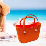 Maxbell Handbag Waterproof Fashion Easy to Clean Portable Beach Pouch Beach Hole Bag