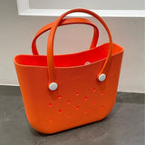Maxbell Handbag Waterproof Fashion Easy to Clean Portable Beach Pouch Beach Hole Bag