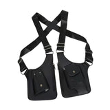 Underarm Shoulder Bag Steampunk Vest Wallet Pocket for Hiking Shopping Party