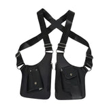 Underarm Shoulder Bag Steampunk Vest Wallet Pocket for Hiking Shopping Party