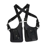 Underarm Shoulder Bag Steampunk Vest Wallet Pocket for Hiking Shopping Party