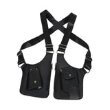 Underarm Shoulder Bag Steampunk Vest Wallet Pocket for Hiking Shopping Party