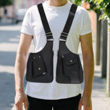 Underarm Shoulder Bag Steampunk Vest Wallet Pocket for Hiking Shopping Party