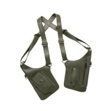 Maxbell Double Shoulder Armpit Bag Multipurpose Vest Bag for Travel Cosplay Shopping