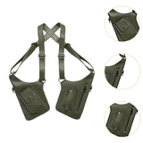 Maxbell Double Shoulder Armpit Bag Multipurpose Vest Bag for Travel Cosplay Shopping