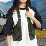 Maxbell Double Shoulder Armpit Bag Multipurpose Vest Bag for Travel Cosplay Shopping