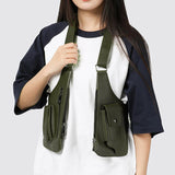 Maxbell Double Shoulder Armpit Bag Multipurpose Vest Bag for Travel Cosplay Shopping