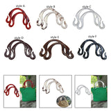 2Pcs Resin Handbag Handles Premium Supplies Gift Direct Replaces Hook Shaped Style A