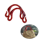 2Pcs Resin Handbag Handles Premium Supplies Gift Direct Replaces Hook Shaped Style A