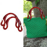 2Pcs Resin Handbag Handles Premium Supplies Gift Direct Replaces Hook Shaped Style A