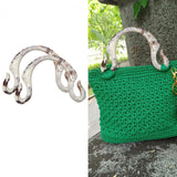 2Pcs Resin Handbag Handles Premium Supplies Gift Direct Replaces Hook Shaped Style B