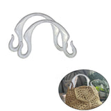 2Pcs Resin Handbag Handles Premium Supplies Gift Direct Replaces Hook Shaped Style C