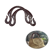2Pcs Resin Handbag Handles Premium Supplies Gift Direct Replaces Hook Shaped Style D