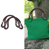 2Pcs Resin Handbag Handles Premium Supplies Gift Direct Replaces Hook Shaped Style D