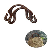 2Pcs Resin Handbag Handles Premium Supplies Gift Direct Replaces Hook Shaped Style E